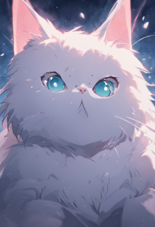 mesmo gatinho branco de olhos azuis em momentos diferentes sem fundo