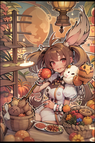 edgBunny?adolable?Mid-Autumn Festival