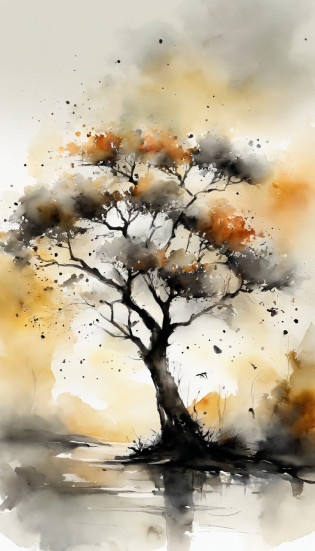 Pintura de paisagem chinesa?pintura a tinta e aquarela?water ink?tinta?Mancha?Vista distante?Ultra-wide viewing angle?meticuloso?Diagrama de cinco vacas?Cinco cambistas?Beira do rio?Pequena ponte de pedra?campos gramados?The tree?The view is a mountain??Papel de parede 8k???Efeito de Luz e Sombra??rendering by octane?White balance design?Extremely detailed image representation?Wide angles?profundidade de campos?tmasterpiece?realista?lindamente retratado?um detalhado?acurate?Obras de mestres?tmasterpiece