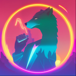 Imagem de um homem de terno falando ao celular, an anthropomorphic wolf, an anthropomorphic cyberpunk fox, Non-style art by Joshy Sly, inspirado em Wolf Huber, anthropomorphic wolf, anthropomorphic wolf male, anthropomorphic coyote male, ( ( ( Synthwave ) ) )