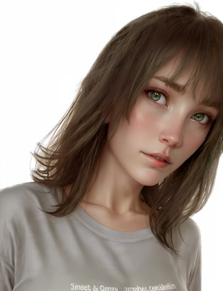 photorealistic, high resolution, one girl, gray hair, Caucasian (Caucasian), Green eyes, High nose, Naked, Undergarment, Big breasts, Swimwear, Standing
