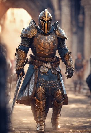 Royal Knights?Gorgeous heavy armor wraps the whole body?show?femele?Tall and mighty?Point the Knight's Sword to the ground?sportrait?closeup cleavage?Solemn?flatchest?modest?humble?Cinematic, hdr, primitive, Intricate, High quality, Gorgeous shades, Intricate details, super-fine?oc rendered?Ray traching?Reallightandshadow?Hyper-realistic