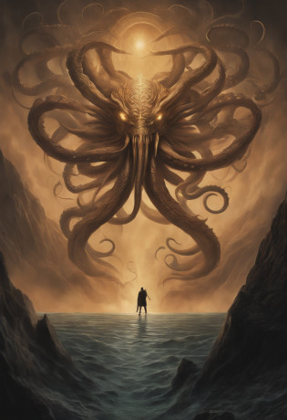 The best picture quality, Masterpiece, Super High Resolution, BREAK Imagine the incomprehensible horror, The Outer God of Myths, Cthulhu, which defies description and comprehension. Its shape is a wriggling mass of tentacles and antennae, constantly shifting and undulating in a grotesque dance. BREAK His many eyes are cold and insensitive;;;;, as if looking at the world from someone else's point of view. The creature rises above everything in its path, Eclipsing mountains and cities, How he walks through space. BREAK His skin is smooth and slimy, with strange runes, Engraved on the surface, which pulsate with Eldritch's energy. The very air around the outer god shimmers with power, is distorted by its mere presence. BREAK It makes a sound, which doesn't quite sound like a roar, Not exactly a scream, but something more sinister and disturbing. It's a creature, This is beyond the comprehension of mortals, A creature from the void, which defies all attempts at rationalization or understanding. The image of this outer god is a testament to the dark and terrifying depths of the human imagination.