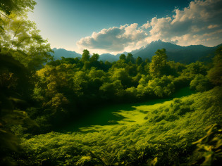 Obra maestra, La mejor calidad, alta calidad, fondo de pantalla CG unificado 8k extremadamente detallado, Vasta y tranquila taiga que se extiende hasta el horizonte, lush greenery harmoniously gathered together, fresh breeze whispering through the leaves, suelo congelado cubierto de nieve cristalina, creando impresionantes paisajes tranquilos, Bokeh, Profundidad de campo, HDR, florido, chromatic aberration, realismo, muy detallado, Tendencias en ArtStation, tendencias en CGSociety, intrincado, High detail, dramatic, Arte por Midjourney --v6