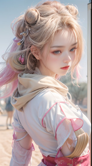 ((Top quality, 8K, Masterpiece: 1.3)), Solo, 1 girl, Sexy, Beautiful girl with accentuated slender abs: 1.4,hyperdetailed face, Detailed eyes, Double eyelids, self-shot, (body builder:0.8),(Nice little hard hood:1.5),(White cheongsam, gorgeous chinese models, Cheongsam, China Cheongsam, Chinese traditional, Chinese cheongsam costume,Without chest pads:1.2,Shiny cheongsam:1.5,(Shiny skin:1.2),(muscle arm:1.3),(muscle leg:1.3),(Lie down:0.8),(double bun hair:1.3), (two tone color hair:1.5,Blonde hair:1.1,Pink hair:1.2),((Masterpiece)), ((High detail)), photography of?real photograph?1 Cheongsam Girl, wearing  cheongsam?silky cheongsam?silky cheongsam?((Ultra-detailed)),((Delicate face)), Beautiful detailed eyes, (high light,Gradient hair),Long hair, Floating hair, ,hairs between eyes, GSHead,1girll ,Solo,The eye,Genshin_impact,Look at the viewer, ((Distant view)), Strong light and shadow, Cinema lenses?tmasterpiece?Super quality? A desert?on cheongsam?Silk cheongsam?18yr old?Big eyes?Sunset afterglow?entire character?cropped shoulders?show legs?Long legs?full bodyesbian?8K?Ultra-clear resolution?Ultra-fine painting?Flat desert?Distant horizon?Vast desert?Sand?Dressed in a flowing manner?Silky traditional oriental cheongsam?Decorated with intricate patterns and bright colors?Highlights her seductive silhouette?((The background is a large flat desert:1.5)),tmasterpiece?Ultra-realistic detailed painting?Epic fantasy digital art style?8K,wide wide shot?Diagonal composition?art of photography??Extremely refined and beautiful???tmasterpiece???best qualtiy?1.0????A high resolution?1.0??beautiful light up?perfect lightning bolt?realistic shaded?[A high resolution]?Delicate skin?ultra�-�detailed?Slim figure?Long legs?Beautiful Meticulous Girl, absurderes, unbelievable Ridiculous, hugefilesize, ultra�-�detailed, A high resolution, The is very detailed?best qualtiy?tmasterpiece?Need,((tmasterpiece)), (A detailed),Super delicate?Epic fantasy digital art style?The girl has long flowing hair?Fl