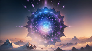 Immerse yourself in the realm of elevated frequencies as you envision a captivating image inspired by the frequency 741 Hz from the Solfeggio scale. Picture a mesmerizing visual representation that embodies the profound vibrations and transformative energies associated with this specific frequency.

Envision a color palette resonating with the healing and purifying qualities of 741 Hz, drawing from serene blues, tranquil purples, and cleansing whites. Embrace the essence of clarity, intuition, and self-expression, as this frequency is believed to enhance spiritual insight and dissolve negativity.

Picture intricate patterns and fluid shapes that evoke a sense of heightened awareness and spiritual awakening, symbolizing the unveiling of hidden truths and the purification of the mind. Let the image radiate a sense of enlightenment and inner illumination, encapsulating the essence of 741 Hz as a powerful tool for inner clarity and spiritual expansion.

As the AI channels the essence of this healing frequency, anticipate an artwork that transcends the boundaries of sound and vision, presenting a mesmerizing visual experience aligned with the profound vibrations of 741 Hz. Allow the resulting image to convey a feeling of heightened consciousness and inner purification, embracing the transformative potential of this remarkable frequency. May the art created by the AI be a testament to the profound interplay between sound, color, and emotions, leaving us captivated by the beauty and power of the Solfeggio scale at 741 Hz.