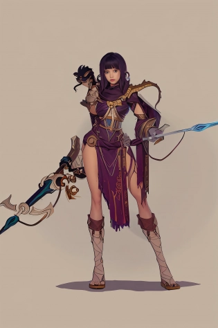 a cartoon image of a woman with a sword and a dragon, fantasy character design, rpg concept art character, character design art, magical fantasy 2 d concept art, character design from d & d, rpg character concept art, game character concept art, samira from league of legends, character design concept art, beautiful full body concept art, fantasy character concept