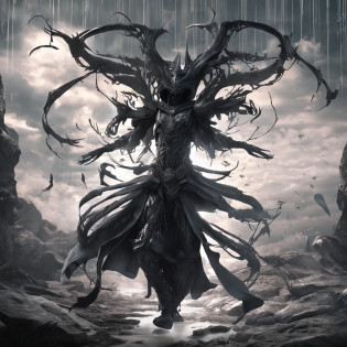 Best Quality, masutepiece, ?A high resolution, (photos realistic:1.4), surrealism, dream-like,fusionart, Shadow Dancer, Shadow Magic, Darkness Control, stealth, Shadow Step, Umbral spell, Future?cyberpunked
