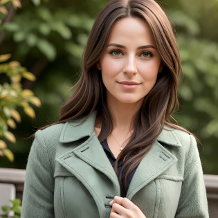 Mature woman, 30 years old, brown hair, European woman, full body in picture, multiple views, zoom out, serious, beautiful, cool, realistic hair, green eyes, show ass, discreet pose, european eyes, medium construction, medium round ass, medium long coat, beautiful clothes, tight jeans, open clothes, bar on cover, masterpiece, ultra high res, (photorealistic: 1.4), raw photo,   ultra realistic, detailed background, refined, detailed, realistic face, detailed face, realistic skin, (RAW photo, best quality), extremely detailed, CG, unit, amazing, fine details, light smile, extremely detailed CG 8k wallpaper unit, huge file size, ultra-detailed, highres, absurdres, soft light, half body, photo without background
