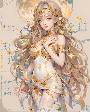 Birth Chart?Venus?optic?a moon?suns?planetes?stele?kindly smile?rokoko?Breasts are small and B size?A slender?