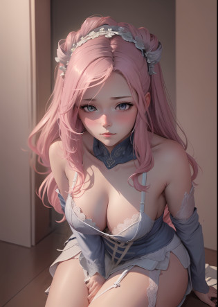 arurinh, (blushing)) ((blushing)), aberdes, long straight lift hair, modelshoot: photoshoot, HD, high contrast, sharp image, mastery, balanced eyes, CG render, small skull, clavicle detail, (best quality detail: 1.2), realistic, 8K ultra-fine, high quality texture, fine texture, fine detail, high detail, extremely detailed CG, high quality shadows, beautiful and delicate eyes, freedom, beautiful woman, big breasts, tall, peeing self, A look of shame, blush, upturned eyes, garter belt, white under wear, crouching, low angle