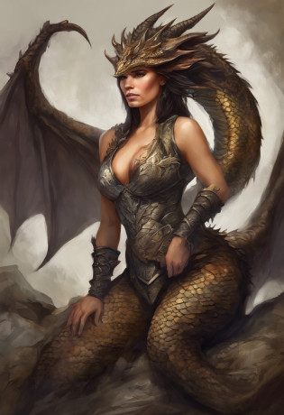 (Dragon), Mujer, 1adulta, solo, lejos, cuerpo delgado, pale-skin, Pulseras, cabello negro, Cabello largo, trompetas, dragon horns, Anime style, alta calidad, La mejor calidad, balanza, escamas negras, pierna con escamas en el muslo, Brazos con escamas, Cara con escamas, ictiosis, piel texturizada, Dragon, paladin, guerrero, medio plato, escamas negras, NSFW, armadura, detalles en neon
