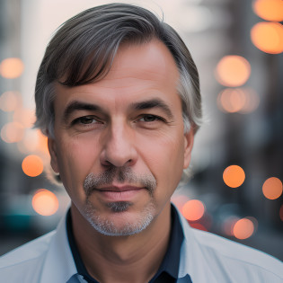 Homem de cabelos grisalhos e camisa e gravata pretas, homem de cabelos grisalhos escuros, Close Up foto retrato, homem de meia-idade, foto de um homem branco de 50 anos, Sergey Zabelin, foto de um homem, color photograph portrait 4k, Directed by: Ludwik Konarzewski, uma foto de um homem, retrato de closeup headshot