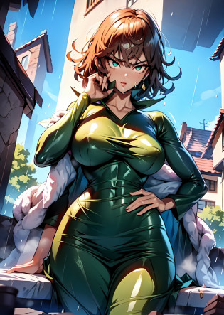 Anime-style face?1.5?Skinny black latex cleavage dress, tiny waist, Thin waist: 1.7,ultra realistic 8k cg, masterpiece, ((ultra detailed background, delicate pattern, intricate detail)), ( highly detailed, fine details), best quality, (photorealistic:1.7)?Greasy body, There is a body where lubricating oil flows down, Verism, Verism? (NSFW: 1.8), the perfect body. (sexy eyes) (seductive eyes) (clothes wet with water) (completely transparent plastic top) (suspender stockings, suspender stockings, high-gloss stockings) fleshy thighs tightened by high-gloss suspender stockings, huge soft breasts. Outermost transparent gauze on body, beautiful woman, surreal, 1 girl, ((facing the viewer, hand caressing her chest)), (huge soft breasts, attractive body: 2), sitting: 1.6, brunette hair: 1.9, (wet rain, wet body: 1.9), painting, masterpiece, best quality, ultra-detailed, absurd, portrait beautiful, solo, earrings, jewelry, smile, necklace, transparent tights, sexy, volumetric lighting, best quality, masterpiece, intricate details, realistic skin texture, pixiv, super detailed, Artstation trend, oilly skin, Wet rosy skin thin waist: 1.6, Large, upturned breasts, transparent clothes, enormous breasts, anime characters, anatomically correct, textured skin. (nsfw:1.8)enormous breasts, The picture is colorful, The brushstrokes of figure painting are multi-layered and rich?
