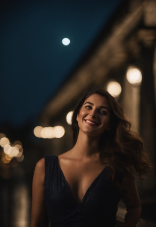 La mejor calidad, Alto_resolution, distinto_Imagen, Antecedentes detallados ,girlish, Desgaste aleatorio,Flor, cielo nocturno,dutch angle, Plano amplio,coy smile, corona,