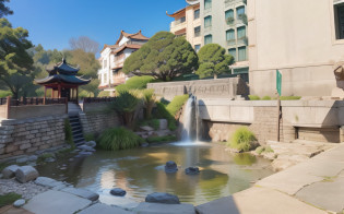 Chinese gardens?ancient wind?swordsmen?water ink?Realiy?Neatness?gazebo?pond