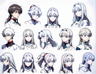 Close-up of a person's neck painting at different angles, Anatomy of anime characters, faces?coll?shoulder, Human Structure Concept Art, neck visible, evangelion concept art, Shoulders and head, attractive neck, Head and upper body only, Head and upper body, anatomical drawing of saitama, full body and head, Muscular neck, Head and waist pottrait