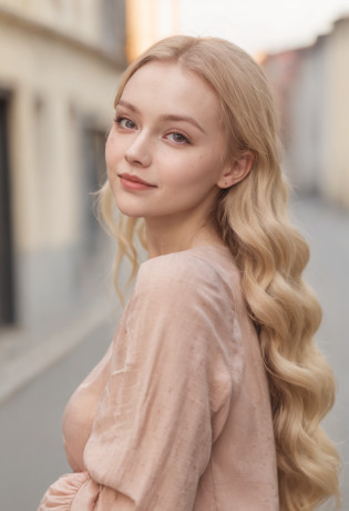 KIira Korpi?Finnish cityscape?Small eyes?double tooth?Long Roll Hairstyles?Little fat woman?20yr old?all-fours?a smile?Hide your buttocks with your hands?seminude?Autumn landscape?Hair illuminated by the sun?hitornfreckles?tiny chest?Round butt? Beautiful fece, paler, Thin thickness, small waist?