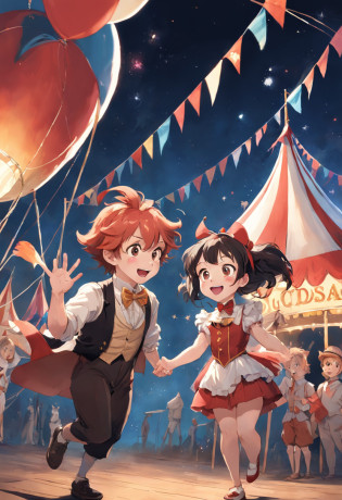 Chapter 1: The Magic Discovery

Lisa and Pedro were brothers always in search of adventures. One day, while walking through the city, they saw a mysterious multicolored poster nailed to a pole. 
