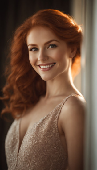professional, (8k-photo:1.1) By (JeremyLipking:0.3), (Dietman Anna:0.3), (arian mark:0.3), (Sharp focus:1.3), High detail, Wearing (summer dress:1.3), Beautiful detailed face, browneyes, Long redhead hair, (Attractive young woman:1.2), (Seductive:1.2), (Blushing:1.1), Hourglass body type, great circle, Wide buttock, redhead goddess, tight costume, tight attire, seductive grin smile, Pretty face, Perfect red haired girl, satisfied pose, cute seductive smile, beautiful redhead girl, Good young girl, Beautiful angle, Attractive pose, Cute girl, Sexy pose, gorgeous redhead, Full body picture, full bodyesbian.