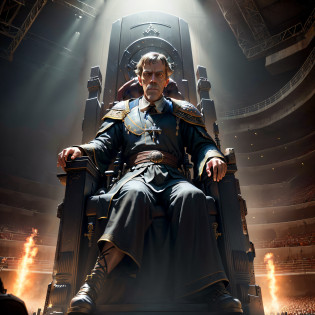 smug (((Hugh Laurie))) , (((dressed in biblical times clothes))), smug evil looking Hugh Laurie, (hugh laurie with white biblical clothes), (Hugh Laurie)