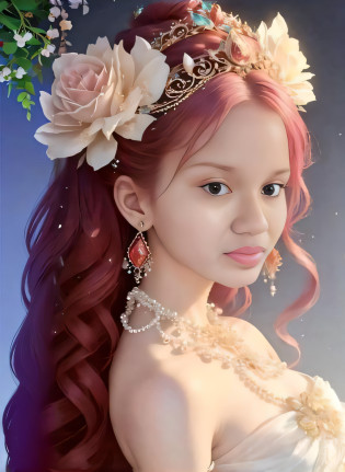 um close up de uma mulher com cabelos compridos usando uma tia, uma bela imperatriz fantasia, No estilo de arte de Bowater, linda donzela fantasia, ((uma bela imperatriz fantasia)), Arte no estilo de Guweiz, princesa bonita, princesa feminina bonita, retrato bonito da arte da fantasia, Retrato da princesa da fada, lovely languid princess, retrato da princesa, beautiful elven princess