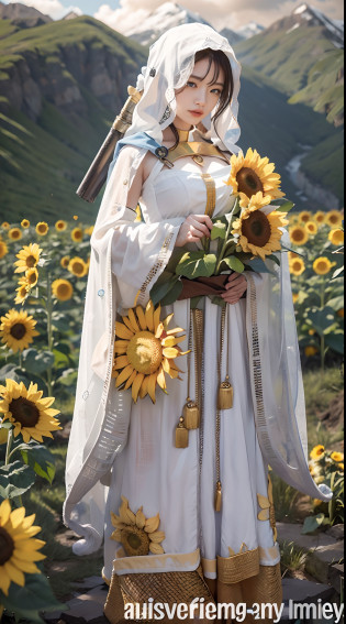 In a very grand scene?The extra-large wide-angle lens captures the appearance of a female centaur?She is a Sunflower Worship nun?Always opposed?Healing emoji smiley face of knitted sunflower puppet??99.99?DOA?She is tall?It has the ultimate curvy beauty?The muscles are slender and firm?Beautiful lines?She has?Super huge sky blue eyes?99.99??always?Wearing sexy glasses?6.66???She wears solemn nun attire?9.9??Stepping on a boot-style skyscraper-heel?A pink cross hangs on his chest?Use Midjourney's advanced tools?Designed for female centaurs?A knitted sunflower puppet and create a super healing cartoon smiley face in the center of the flower tray as a decoration?9.9??and noble and solemn nun costumes?and highlight her unique physiological characteristics and appearance details?Add realism?And in the context of her prayers and listening to confessions?Spectacular views of nature?Such as the sky where storms and sunny days alternate?Brilliant rivers of stars and auroras?The snow-capped summit of Mount Everest?Fireworks in the mountain town, etc?ao mesmo tempo?Away from the hustle and bustle next to the chapel?Create a fantastic scene?Use Midjourney's advanced tools and multiple color palettes?Brush Strokes?Texture tools and model packages?It shows a sense of atmosphere where beauty and charm coexist?The charm of the female centaur is highlighted through color and lines?Enhance realism with detailing?Create a surreal dreamy feeling?Additionally?Use Midjourney's tools to add various exorcism props and books to the female centaur?pergaminhos?Create intricate hairstyles and outfits?Give her a sense of premium?She never flinches?No matter what monster you encounter?can respond quickly?Even the most extreme armies of natural disasters and monsters could not stop her and her front?Sunflower with Tyndall effect that emits sunlight9.99??Use Midjourney's powerful tools?You can do it with incredible detail and beauty?Bring this ultra-grand and beautiful scene to life?Ultra-grand sc