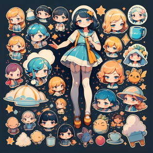 1 sticker?Handbook??sticker sheet?1boy and 1girl?weddingdress?vests?See-through installation?Maid outfit?JK school uniform?sailor suits?Lolita style?A barefoot?roller skates?Ruffled socks?Wet pantyhose?Lace wreath on the legs?garter belts?Cross legs?Stand?[Boo gesture]?Put your hand to your mouth?dynamic�angle?Facing the viewer?Lifting skirt?Adjust over-the-knee socks?stooping?Holding a mug?Hold the cheeks?Pinch your hair?autumnal?skies?As estrelas?meteor shower?rainbowing?falls?rice paddies?cliffs?flowerfield?playground?water fountain?Temple?exploding?Magic ring?colored glass?steamy?Star Angel?Starry Sky Law?masterece-piece?high detailes?Medium shot?exquisite facial features?Perfect face?Glowing skin
Wait to start Bouquet in hand?Salute?sparklers?balloons?Champagne?? water colour?white backdrop? simple�background? smallest? Cutes? Small? color pastel? Vector styles? no gradient