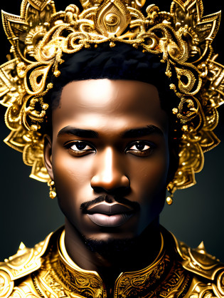 (masterpiece) An insanely detailed photo of an extremely handsome and sensual senior black man made out of gold, skin interely covered of liquid gold, with golden eyes, in the style of bio art, raw metallicity, black and white mastery, golden African influence, pure color, close-up, senior man , stock photo, masterpiece, best quality, high quality, extremely detailed cg unity wallpaper 8k, scenery, award winning photography, hdr, trending artstation, trending cgsociety, intricate, high detail, cinematic lighting, handsome senior man, humanoid