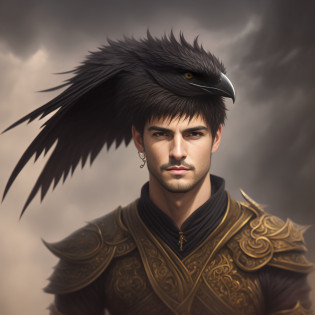 TiagoTurilli, pintura de um homem com um moicano e uma gravata ultra realista, retrato masculino da fantasia, fantasy genre portrait, retrato do characture da fantasia, retrato de fantasia digital, retrato do personagem da fantasia, retrato da arte do personagem, retrato de personagem pintado, retrato da arte da fantasia, retrato detalhado do caractere, retrato de arte conceito de fantasia, inspirado em Gonzalo Endara Crow, inspirado em Tyler Jacobson, retrato da fantasia, Retrato de um personagem DND