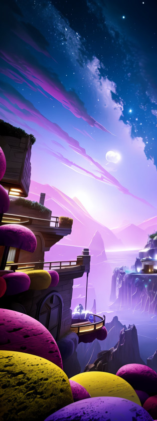 expansive landscape photography, ((a view from below showing the sky above and the harbor space below)), (a beautiful girl in mandalorian armor) standing in a harbor space looking up, (full moon: 1.2), (shooting stars: 0.9), (nebula: 1.3), 
 millennium falco distant, production art, (hot light source: 1.2), (Firefly: 1.2), lamp, very purple and blue, complex details, volumetric lighting, realism BREAK (masterpiece: 1.2), (best quality), 4k, ultra-detailed, (dynamic composition: 1.4), highly detailed, colorful details, (iridescent colors: 1.2), (bright lighting, atmospheric lighting), dreamy, magical, (solo: 1.2)