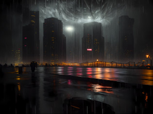 Enjoy the view of the city through the rain window at night, rainy streets in the background, rainy city at night, rainy evening, rainy evening, city at night in the rain, rainy night city street, rainy cyberpunk city, raining mood, Rained, rainy urban streets, late night raining, rainy and gloomy atmosphere, Rain at night, rainy and wet atmosphere