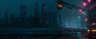 Night view of city skyline with street lights and traffic lights, dystopian city skyline at night, night cyberpunk city, at cyberpunk city, Cyberpunk city setting, cinematic neon matte painting, night cityscape, cyberpunk city landscape, hyper realistic cyberpunk city, cyberpunk city in the distance, Photo of futuristic cityscape, cyberpunk city landscape, Cyberpunk city at night, Background Cyberpunk City sideways street No one