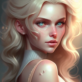 beautiful girl, blonde detailed hair, highly detailed, sharp smooth, intricate, elegant, aesthetic, artstation, octane render, digital 3d, art by WLOP