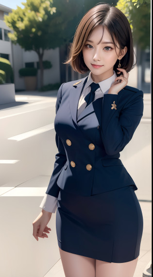 ?RAW photos?HighestQuali??Full body like?The uniform of a flight attendant??realisticlying?realisticlying?1.3??HighestQuali?tmasterpiece?Very fine and beautiful?highly  detailed?CG?unified?2k wallpaper?Wonderful?beautifuldetails?tmasterpiece??dynamicposes)?HighestQuali?Extremely detailed Cg Unity 8K wallpaper??