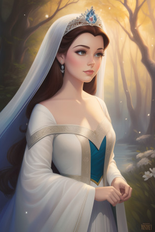 Arte similar Jonh Buscema,pintura de uma branca de neve sentada em uma rocha em uma floresta, Retrato da Branca de Neve, Branca de Neve, Arte no estilo da Disney, estilo de arte disney, pale snow white skin, arte disney, 4K HD |. cabelos brancos de neve, pintura de personagem bonita, arte conceitual disney, arte de pintura digital dos desenhos animados, Pintura do retrato de uma princesa, personagem disney, estilo de personagem disney