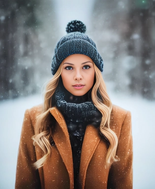 professional portrait photograph of a gorgeous Norwegian girl in winter clothing with long wavy blonde hair, sultry flirty look, (freckles), gorgeous symmetrical face, cute natural makeup, wearing elegant warm winter fashion clothing, ((standing outside in snowy city street)), stunning modern urban environment, ultra realistic, concept art, elegant, highly detailed, intricate, sharp focus, depth of field, f/1. 8, 85mm, medium shot, mid shot, (((professionally color graded))), bright soft diffused light, (volumetric fog), trending on instagram, hdr 4k, 8k