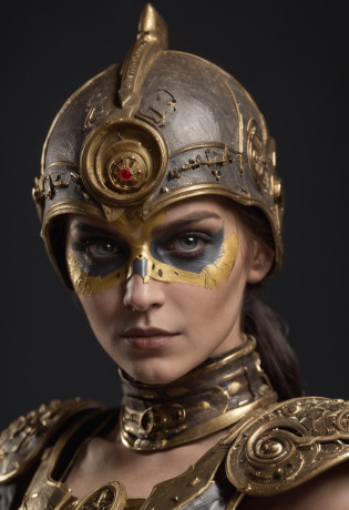 C-3PO as mortal combat character, dressed in mortal combat clothing, (mortal combat clothing:2), (full body image 2)