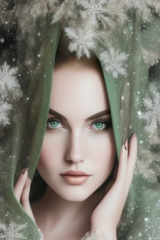 sexy girl, full length frame, High detail RAW color art, (((green lingerie))), green eyes, (elegant, beautiful face), piercing, (tattoed), (freckles), pinup makeup, ketch of woman full body, thick thighs, (((cute milky girl))), winter atmosphere, ((toxic long hair)), ((leather underwear)), (detailed skin, skin texture), (intricately detailed, fine details, hyperdetailed), raytracing, subsurface scattering, (winter nature on background), ((muted colors)), diffused soft lighting, shallow depth of field, 28mm lens, F/2. 8, sharp focus bokeh