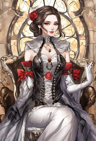 masutepiece, ccurate, anatomically correcte, Textured leather, super detailing, high detal, high high quality, Awarded, Best quality, A high resolution, 8K?Female vampire royal queen sitting in chair?Black aristocratic gothic dress?Royal black dress?The Queen's Crown?((His right hand is the scythe of the Grim Reaper))?The red moon peeks through the clouds?(Vampires glow for the enemies of the chair)?((Do not take off your clothes?Do not expose the breasts))?Long shots?angry look?((little breast:1.8))?Demagogic smiles?Sharp long double teeth?colourful make-up?low brow?Whitening effect?((A look of joy))?((Ephemeral woman))?skinny figure,extremely detailed eyes and face????????,Beautiful skins,Brilliant details?Brilliant details?hair straight?detailed hairs?Very fine hair ,Thin leg,Skinny Thighs,extremely beautiful legs,Thin leg?do lado de fora?(Cool lighting)?natta?(Bright red eyes:1.6)?Bat wings,optic, milky white skin?Gothic horror?