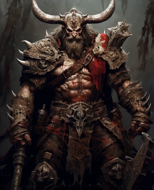 the world of warcraft image of a large viking character with swords, in the style of dark bronze and red, crumpled, deconstructive, skeletal, eerily realistic, dusty piles, gothcore, Dark Fantasy by Antonio J. Manzanedo, full length body shot, finely detailed armor, weapon, intricate design and details, hyper detailed, hyper realistic, 4d dimension, ultra-detailed, highest detail quality, ultra-realistic, photography lighting --ar 25:31 --quality 2 --s 750 --v 5. 1