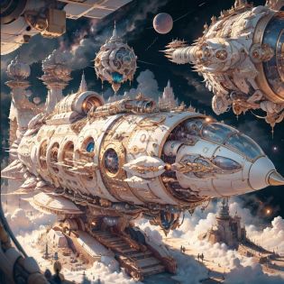 <lora:IvoryGoldAIv2:.9> IvoryGoldAI spaceship in space