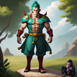 Monkey King and Bulma