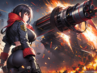 Outrageous resolution??masterpiece++?top-quality++?ultra-definition++?ultra-definition++?4k++?8k++?from side??Background Focus?++????1???+++?Sexily dressed woman wearing black jacket and red scarf with ammunition belt and Gatling gun on battlefield with explosions and sparks that destroy cities?Cast a man's muscular big breasts military spell?On a battlefield with explosions and sparks, he wore a black jacket and red scarf with an ammunition belt and a Gatling gun?Man muscular big breasts soldier rune?On a battlefield with explosions and sparks, he wore a black jacket and red scarf with an ammunition belt and a Gatling gun?The magic of a muscular big breasts soldier?On a battlefield with explosions and sparks flying overhead, wearing a black jacket and red scarf with an ammunition belt and Gatling gun?Muscular big breasts soldier?On a battlefield with explosions and sparks, he wore a black jacket and red scarf with an ammunition belt and a Gatling gun?Muscular Big Military Sorcerer?On a battlefield with explosions and sparks, he wore a black jacket and red scarf with an ammunition belt and a Gatling gun?Muscular big breasts military goddess?detailed fantasy art?fantasy art style?Break wearing a black jacket and red scarf with ammo belt and Gatling gun on a battlefield with beautiful ancient explosions and sparks?Muscular Colossal Soldier Witch?On a battlefield with explosions and sparks, he wore a black jacket and red scarf with an ammunition belt and a Gatling gun?Man Muscular Big Military Colossal Queen?Fantasy Art Behans?Wearing a black jacket and red muffler with an ammunition belt and Gatling gun on a battlefield with beautiful explosions and sparks?Muscular Big Military Magician?Wearing a black jacket and red muffler with an ammunition belt and Gatling gun on a battlefield with beautiful explosions and sparks?Muscular Big Military Magician?Wearing a black jacket and red muffler with an ammunition belt and Gatling gun on a battlefield with shiny floating explos