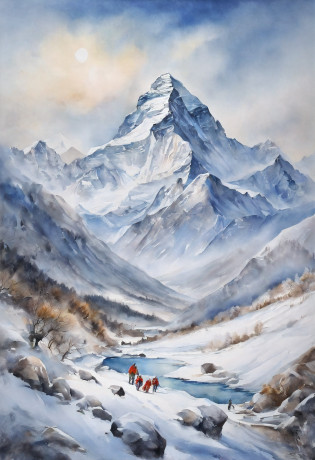 Winters?snow mountains?Mount Everest?First ascent of Mount Everest?crew?Mountaineering teams?the wind?yuki?