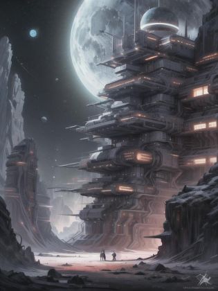 <lora:LunarPunkAI:1> LunarPunkAI,  (base:1.1), night, 2001: A Space Odyssey, stars in the background, detailed, intricate <lora:more_details:0.6>