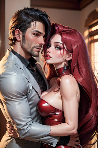 Arthur Morgan, Jessica Rabbit, casal, romantico, casal, beijo, casal lindo