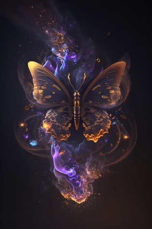 galaxies, spirals, space, nebulae, stars, smoke, iridescent, intricate detail, in the shape of a butterfly, octane render, 8k, --q 2 --ar 2:3 --uplight