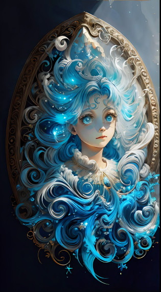 ((Bestquality)), ((Uma obra-prima)), ((realisti)), retratos,1girle,retrato de corpo inteiro, corpos celestes, O deus, uma deusa, light particules, Halo, olha para o espectador, Olhos firmes, Ombros nus, Parietal thorax, Poker face,(bioluminescense: 0.9 meninas 5) Oceano, bioluminescense, cheio de energia, colorido,,,,, cor, (bio-luminescence, bio-luminescence),(beautiful composition), cinematic lights, Rodas dentro de rodas, (symmetr: 0.5 meninas), Whimsical, cabelos brancos comprido,