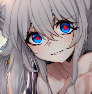 anime girl with red eyes and a black hat, com olhos vermelhos brilhantes, com olhos vermelhos brilhantes, olhos vermelhos brilhantes, olhos vermelhos luminosos, olhos totalmente vermelhos, olhos vermelhos brilhando, olhos vermelhos brilhantes, Retrato Gapmoe Yandere Grimdark, com olhos vermelhos, olhos vermelhos lacrimejantes, olhos vermelho, menina anime demon, menina misteriosa, Gapmoe Yandere Grimdark, cabelo azul, cabelo azul escuro degrade roxo